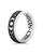 Rogue + Wolf Band Ring in Blackened Steel: Moon Child
