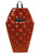 Rock Rebel Mina Quilted Bat Coffin Backpack: Red