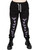 Too Fast Bats & Stars Lightweight Sweatpants: Black / Purple - 3XL