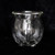 Clear Double Walled Glass Cauldron Mug Clear Double Walled Glass Cauldron Mug