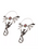 BodyVibe Antique Finish Dragon Plug Hoop Earrings (Pair)