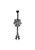 BodyVibe Black Spider and Web Navel Barbell: Clear