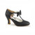 Pin Up Couture Flapper Bow Heels: Black - In Stock