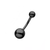 BodyVibe Black Navel Barbell