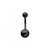 BodyVibe Black Navel Barbell