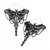 BodyVibe Luna Moth With Chains Plug Hoop Earrings (Pair)