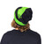 Vixxsin Crush Beanie: Black / Toxic Green
