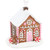 Pink Gingerbread House Christmas Incense Cone Burner