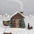 Winter Log Cabin Incense Cone Burner Winter Log Cabin Incense Cone Burner