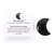 Brightest Stars Obsidian Crystal Moon in Bag Brightest Stars Obsidian Crystal Moon in Bag