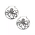 BodyVibe Antiqued Silver Octopus Plug Hoop Earrings (Pair)