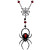 Kreepsville 666 Black Widow Spider Rosary Necklace