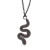 Serpentine Black Snake Necklace