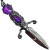 Kreepsville 666 Elvira Dagger Earrings: Purple Kreepsville 666 Elvira Dagger Earrings: Purple