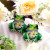 Green Frog with Daisy Wooden Earrings Green Frog with Daisy Wooden Earrings