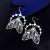 Moth Dance Stainless Steel Earrings Moth Dance Stainless Steel Earrings