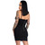 Too Fast Gothic Bat Cup Dress: Black