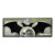 Kreepsville 666 Motor Macabre Stick On Emblem: Segmented Bat - Black Kreepsville 666 Motor Macabre Stick On Emblem: Segmented Bat - Black