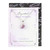 Crystal Moon Necklace On Greeting Card: Amethyst Crystal Moon Necklace On Greeting Card: Amethyst