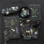 Deadly Nightshade Berry Necklace with Black Obsidian On Greeting Card Deadly Nightshade Berry Necklace with Black Obsidian On Greeting Card