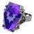 Kreepsville 666 Elvira Purple Coffin Jewel Ring