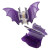 Kreepsville 666 Bat Hair Claw Clip Set: Purple