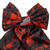 Kreepsville 666 Blood Splatter Hair Bow: Black / Cleaver