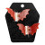 Kreepsville 666 Bat Hair Claw Clip Set: Red Glitter