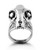 Rogue + Wolf Ring in Mirror Steel: Cat Skull