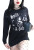 Demi Loon Spells Cats & Coffee Long Sleeve Boyfriend Tee - S/M