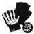 Kreepsville 666 Fingerless Skeleton Hand Knit Gloves - Glow In The Dark!