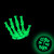 Kreepsville 666 Fingerless Skeleton Hand Knit Gloves - Glow In The Dark!