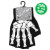 Kreepsville 666 Fingerless Skeleton Hand Knit Gloves - Glow In The Dark!