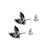 Alchemy Gothic - Cauchemar Bat Stud Earrings