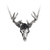 Alchemy Gothic - White Hart, Black Rose Pendant