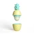 Rebels Refinery Yellow / Teal Pineapple Lip Balm: Pina Colada