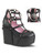 Demonia Poison Caged Pentagram Wedge Shoes - US7 and US8 - IN STOCK