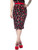 Hell Bunny Cherry Pop Pencil Skirt - 2XL to 4XL