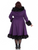 Hell Bunny Elvira Coat: Purple - 2XL