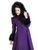 Hell Bunny Elvira Coat: Purple - 2XL