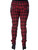 Banned Check Stretch Skinny Jeans Plus Size: Red - 4XL Banned Check Stretch Skinny Jeans Plus Size: Red - 4XL