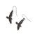 Alchemy Gothic - Black Raven Earrings
