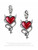 Alchemy Urban Accessories - Devil Heart Earrings