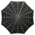 Kreepsville 666 Skull Handle Anti UV Umbrella: Spiderweb