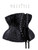 Restyle Underbust Corset: Black Brocade