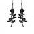 Restyle Ankh Rose Earrings: Black Restyle Ankh Rose Earrings: Black