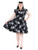 Hearts and Roses 50's Black Floral Tea Dress - 4XL / UK 22