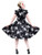 Hearts and Roses 50's Black Floral Tea Dress - 4XL / UK 22