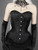 Restyle Overbust Corset: Black Brocade