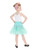Hearts and Roses Kids' Petticoat: Aqua